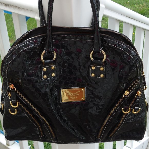 Black Patent Leather Satchel NWOT - Picture 4 of 16
